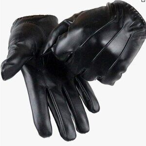 Man's Leather Touchscreen Gloves